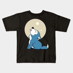 Baby Wolf Moon Kids T-Shirt